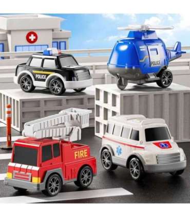 WOOPIE эвакуатор, набор из 5 машин - скорая помощь