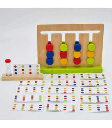 TOOKY TOY loogikamäng - ajastatud pusle, värvid, 30 mustrit, 18 tükki