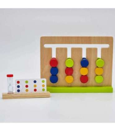 TOOKY TOY loogikamäng - ajastatud pusle, värvid, 30 mustrit, 18 tükki