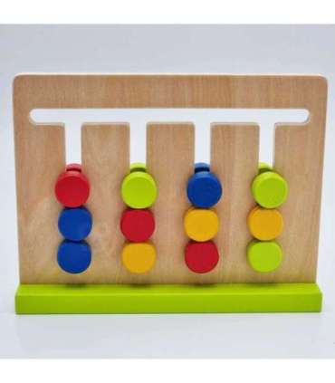 TOOKY TOY loogikamäng - ajastatud pusle, värvid, 30 mustrit, 18 tükki