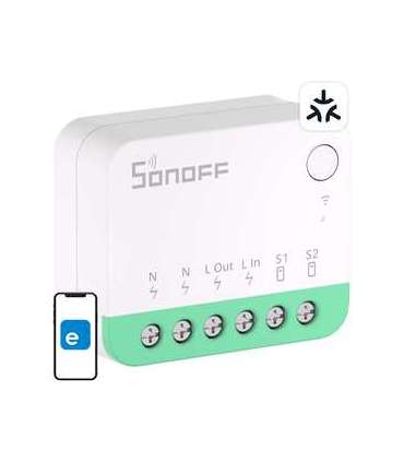 Sonoff MINIR4M Matter smart WiFi mini switch (HomeKit, SmartThings, Home Assistant).