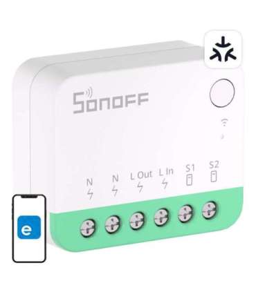 Sonoff MINIR4M Matter smart WiFi mini switch (HomeKit, SmartThings, Home Assistant).