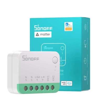Sonoff MINIR4M Matter smart WiFi mini switch (HomeKit, SmartThings, Home Assistant).