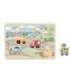TOOKY TOY Drewniane Interaktywne Puzzle Pojazdy