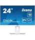 24" WHITE ETE IPS-panel, 1920x1080@100Hz, 15cm Height Adj. Stand, Pivot, 250cd/m², Speakers, HDMI, DisplayPort, 0,4ms MPRT, F