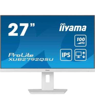 27” WQHD IPS technology panel with USB hub and 100Hz refresh rate and 150mm height adjustable stand