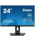 24” WQHD IPS technology panel with USB hub, 100Hz refresh rate and height adjustable stand