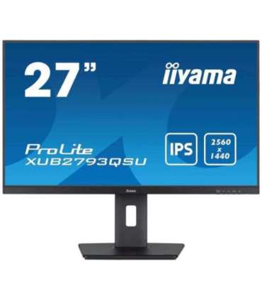 iiyama 27" IPS-panel, 2560x1440@100Hz QHD,1ms, 15cm Height Adj. Stand, 300nits,HDMI, DP, Speakers, USB 2x3.2