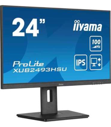 24" IPS-panel, 1920x1080@100Hz, 15cm Height Adj. Stand, 1ms (MPRT), 300cd/m², Speakers, HDMI, DisplayPort, Speakers, USB 2x 2
