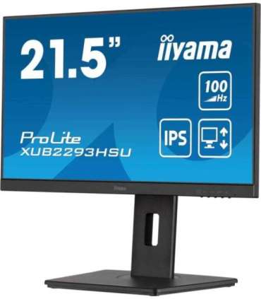 21,5" IPS-panel, 1920x1080@100Hz, 15cm Height Adj. Stand, 300cd/m², Speakers, HDMI, DisplayPort, 1ms MPRT, USB 2x2.0