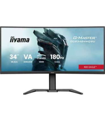 34" Fast VA Gaming, Curved Gaming 1500R, G-Master Gold Phoenix, FreeSync Premium, 3440 x 1440 @180Hz (4.9 megapixel UWQHD, Di
