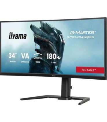 34" Fast VA Gaming, Curved Gaming 1500R, G-Master Gold Phoenix, FreeSync Premium, 3440 x 1440 @180Hz (4.9 megapixel UWQHD, Di