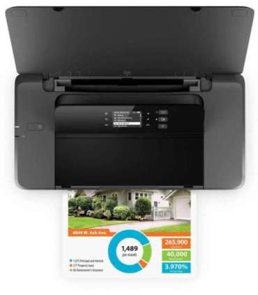 HP OfficeJet 200 Mobile Printer - A4 Color Ink, Print, WiFi, 10ppm, 500 pages per month