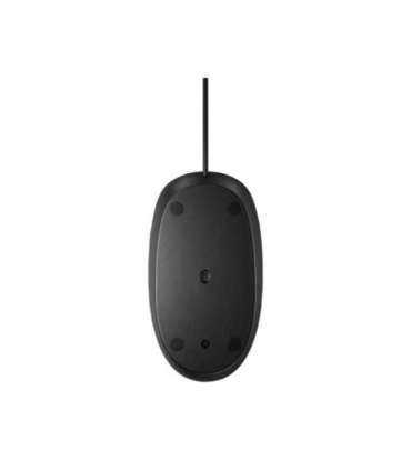 HP 128 USB Wired Laser Mouse, Sanitizable - Black