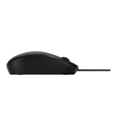 HP 128 USB Wired Laser Mouse, Sanitizable - Black