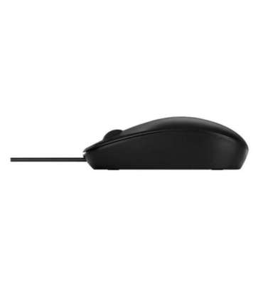 HP 125 USB Wired Mouse, Sanitizable - Black