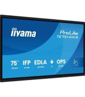 75" IFP, 3840x2160, IR 40P, EDLA, AG
