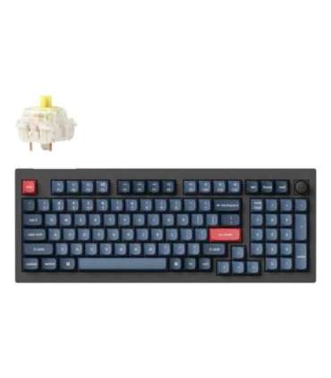 Keychron V5 Max RGB - US Layout - Hot-Swappable Gateron Jupiter Banana Wireless Keyboard