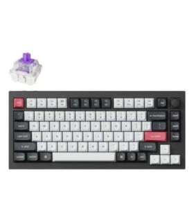 Keychron Q1 HE RGB Aluminum - US Layout - Hot-Swappable Gateron 2.0 Magnetic Nebula Switch Carbon Black Wireless Keyboard
