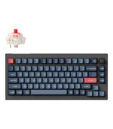 Keychron V1 Max RGB - US Layout - Hot-Swappable Gateron Jupiter Red Wireless Keyboard