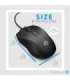 HP 100 USB Wired Mouse - Black