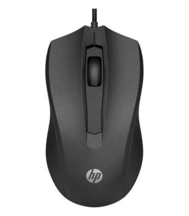 HP 100 USB Wired Mouse - Black