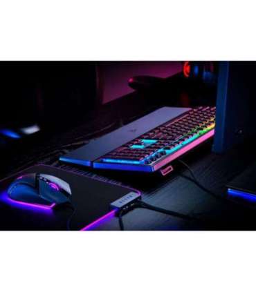 Razer Ornata V3 Wired Gaming keyboard, USB, RGB LED, US, Mecha-membrane switch, Black