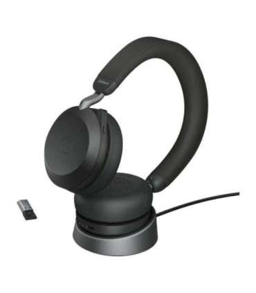 Jabra Headset Evolve2 75 Link380a UC Stereo Stand Black