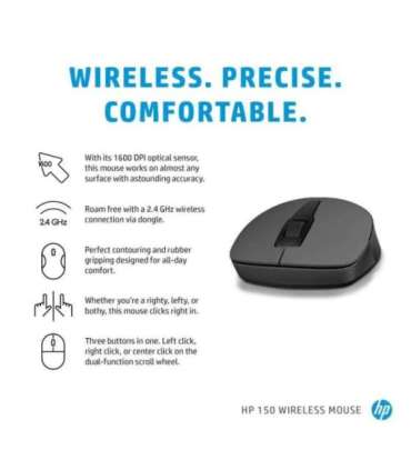 HP 150 Wireless Mouse - Black