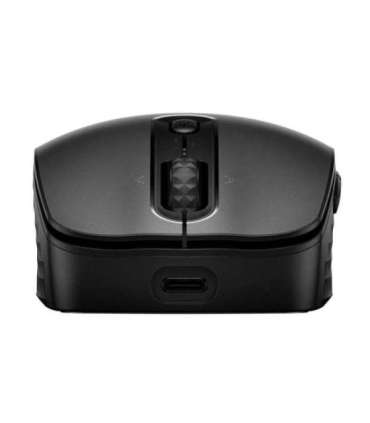 HP 695 Wireless Bluetooth Mouse - Wireless Qi-Charging, Programmable, 4-way Scrolling - Black
