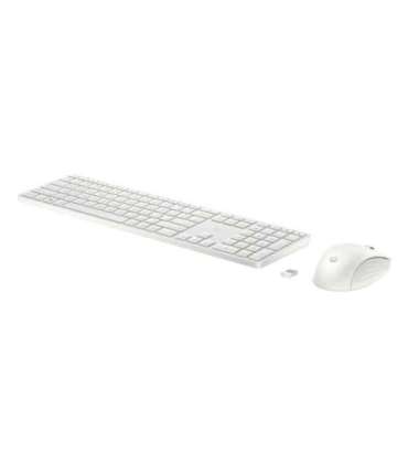 HP 655 Wireless Mouse Keyboard Combo, spill resistant - White – Nordic