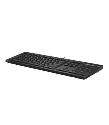 HP 125 G2 USB Wired Keyboard, Sanitizable, Copilot Key - Black - US ENG