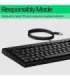 HP 125 G2 USB Wired Keyboard, Sanitizable, Copilot Key - Black - US ENG (BULK of 12 pcs)
