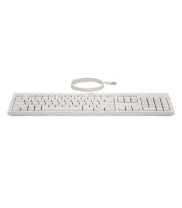 HP 225 G2 USB Wired Mouse Keyboard Combo, Copilot Key - Cashmere White - ESTONIAN
