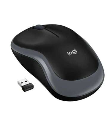 LOGITECH M185 cordless Notebook Mouse USB black grey