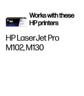 HP 17A Black Laser Toner Cartridge, 1600 pages, for HP LaserJet Pro M102a, M130a