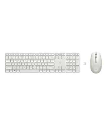 HP 650 Wireless Mouse Keyboard Combo - White - US ENG