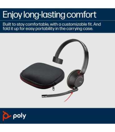 8X230AA HP Poly Blackwire 5210 Monaural USB-A Headset (207577-201)