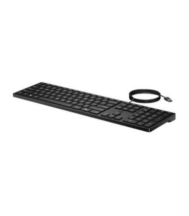 HP 320K USB Wired Keyboard - Black - US/RUS