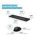 HP 655 Wireless Mouse Keyboard Combo, spill resistant - Black - US ENG