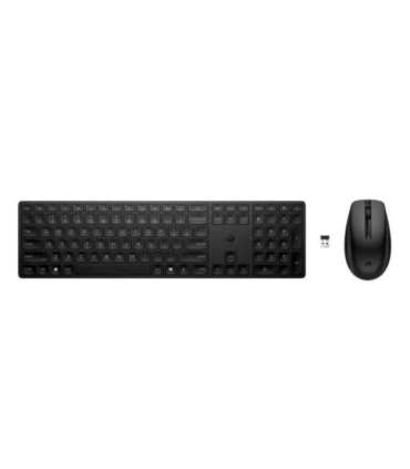 HP 655 Wireless Mouse Keyboard Combo, spill resistant - Black - ESTONIAN