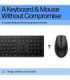 HP 655 Wireless Mouse Keyboard Combo, spill resistant - Black - ESTONIAN