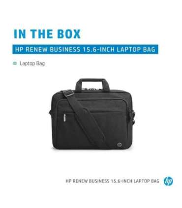 HP Business 15.6 Top Load, RFID & Bluetooth tracker Pocket, Cable pass-through, Sanitizable - Black