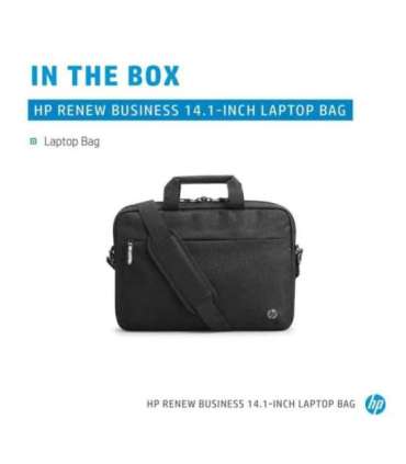 HP Business 14.1 Slim Top Load, RFID & Bluetooth tracker Pocket, Cable pass-through, Sanitizable - Black