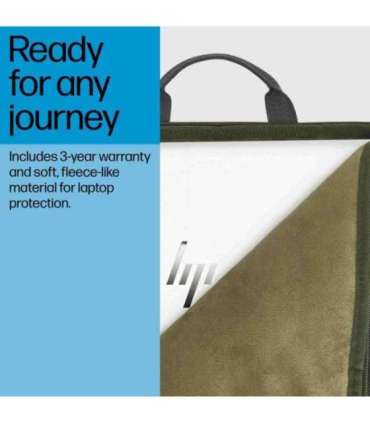 HP Modular 15.6 Sleeve/Top Load with Handles/shoulder strap included, Water Resistant - Dark Olive Green
