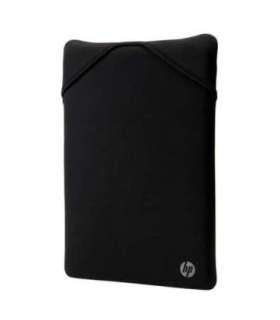 HP 15.6 Rerversible Sleeve - Black, Geometric pattern