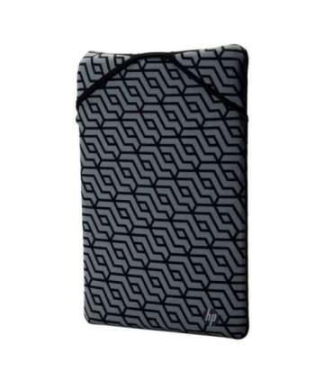 HP 15.6 Rerversible Sleeve - Black, Geometric pattern