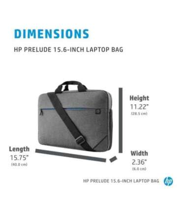 HP Prelude 15.6 Top Load, Water Resistant - Grey