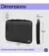 HP Executive 14 Laptop Sleeve, Water Resistant, Bluetooth tracker Pocket - Black, Grey