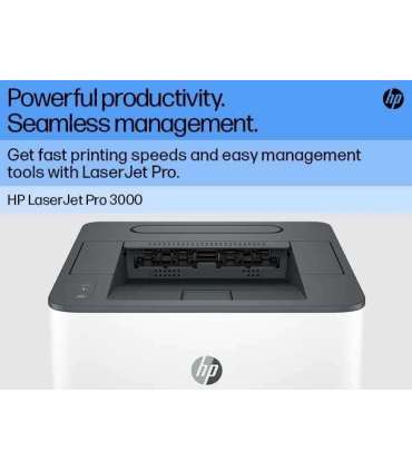 HP LaserJet Pro 3002dn Printer - A4 Mono Laser, Print, Auto-Duplex, LAN, 33ppm, 350-2500 pages per month